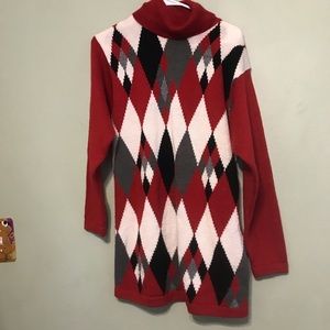 Harlequin argyle sweater size Medium